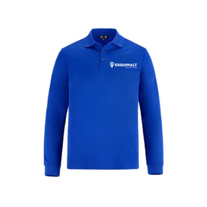 Men's Long Sleeve Pique Mesh Polo